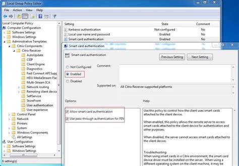 Smartcard SSO Passthrough 